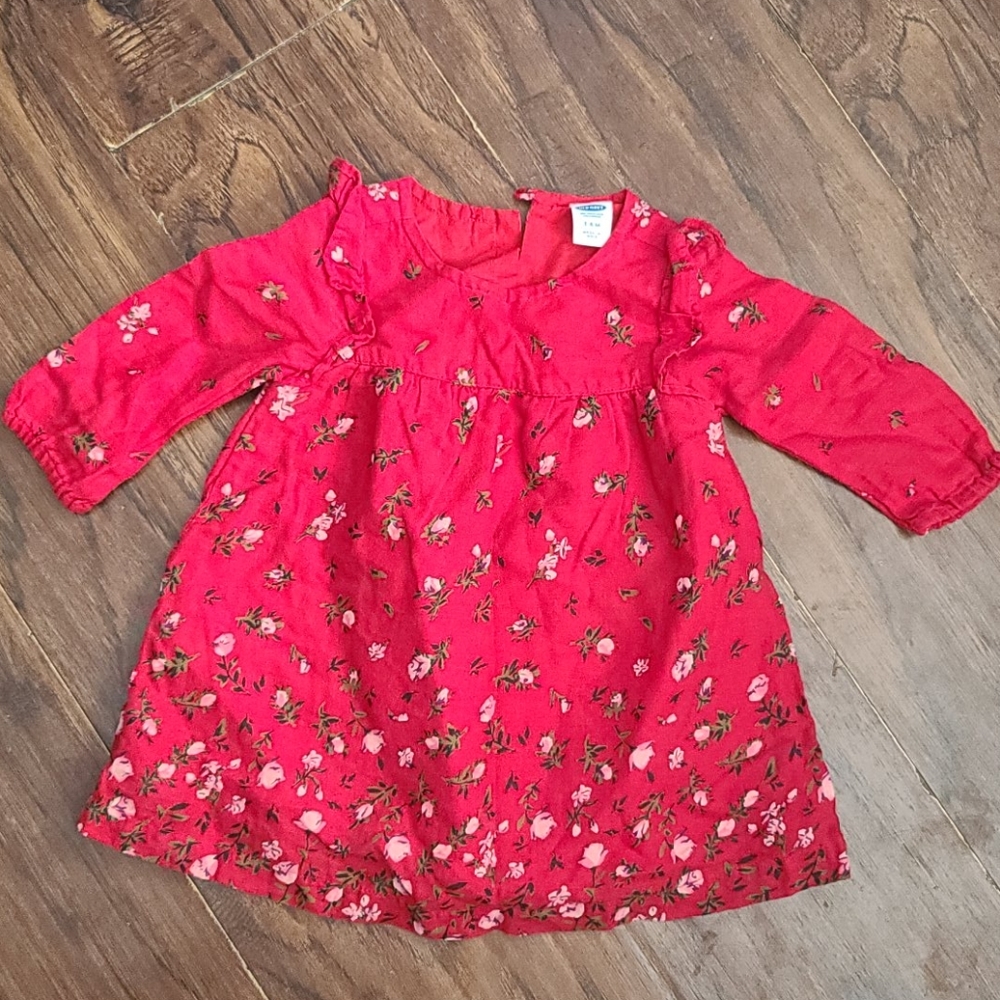 Red flora dress - Picture 1 of 3